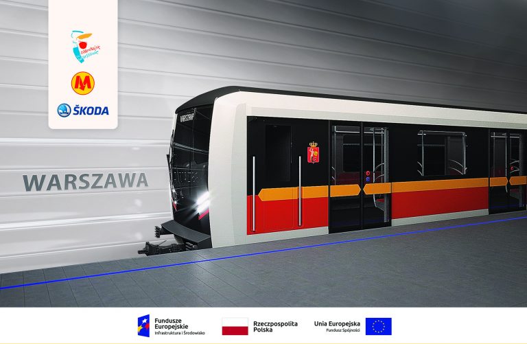 wizualizacja pociągów metra firmy Skoda