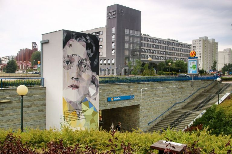 zdjęcie muralu przy stacji metra Imielin