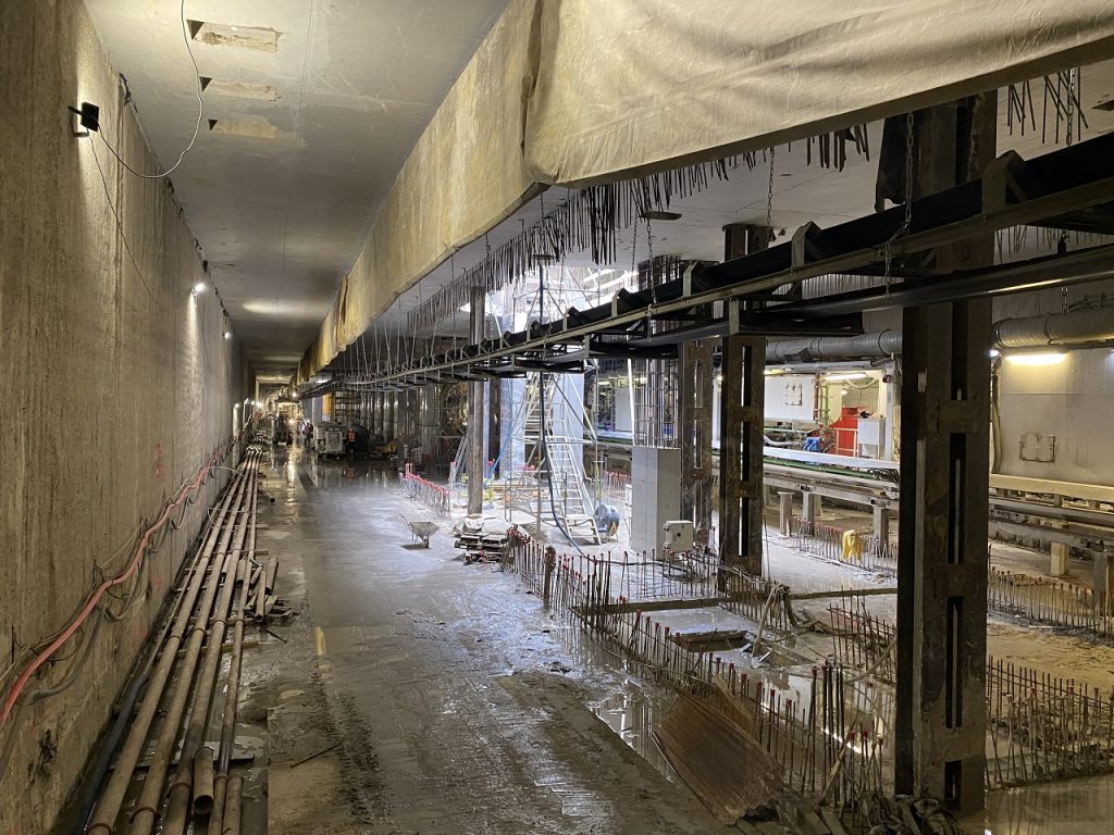 zdjęcie z budowy drugiej linii metra
