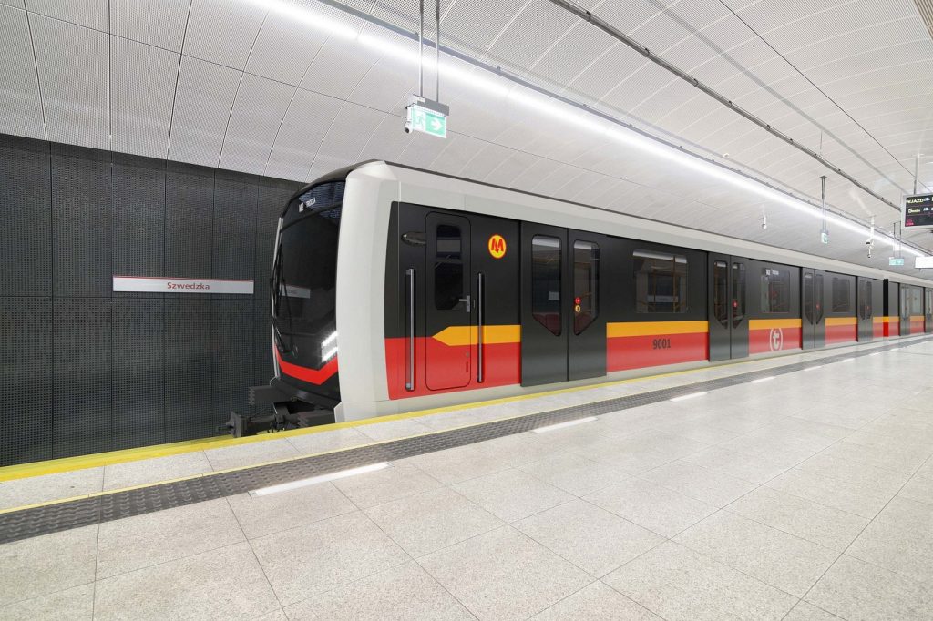 wizualizacja składu metra Škoda Varsovia