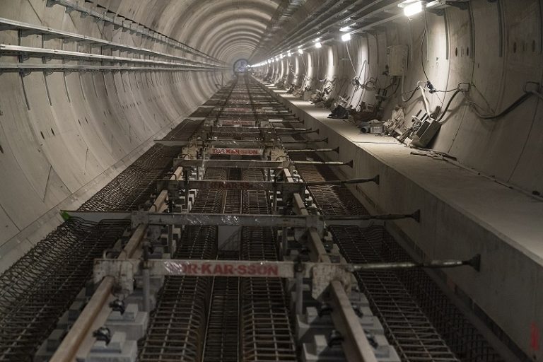 zdjęcie - budowa II linii metra na Bródnie - widok na tunel
