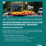 Plakat konsultacyjny metro2 - Białołęka